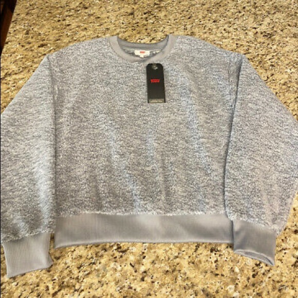 Levi’s Pullover Sherpa Sweater Size Medium - Picture 6 of 6